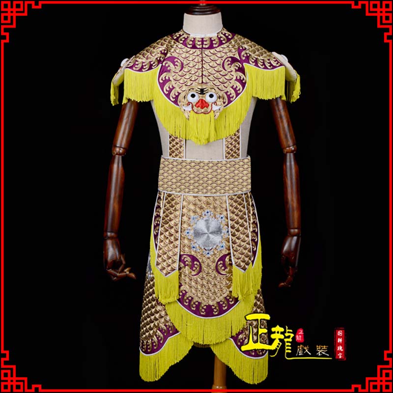 蕉城武将士兵云肩鱼鳞侉子